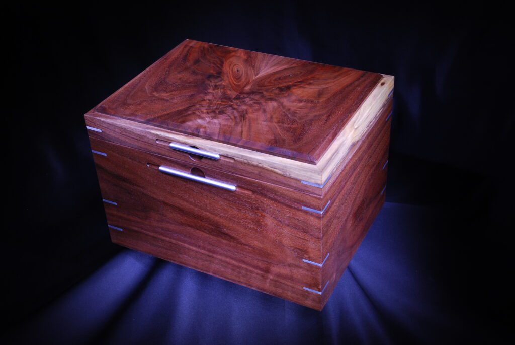 Close up of Stunning desktop humidor