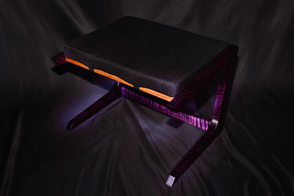 Noir Crest Ottoman Design - Glowing