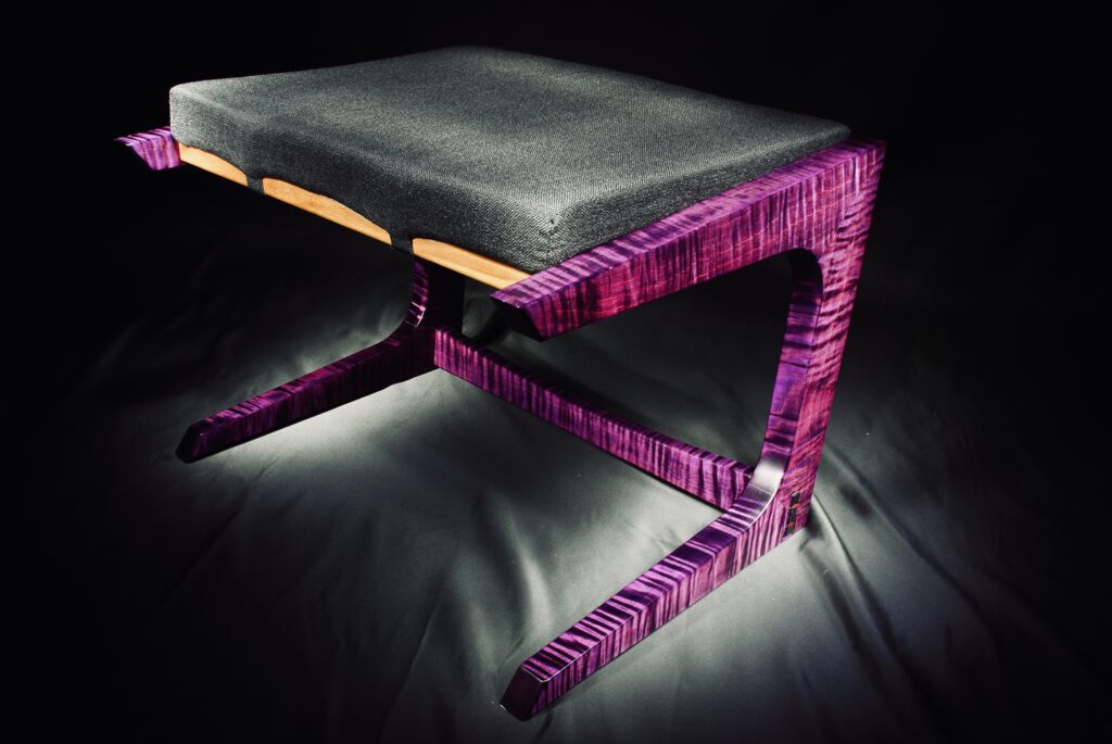 Premium Quality Timeless Craftsmanship - Noir Crest Ottoman Design - Custom Furniture Design