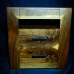 Minimalist Walnut Nightstand 1 - Front View