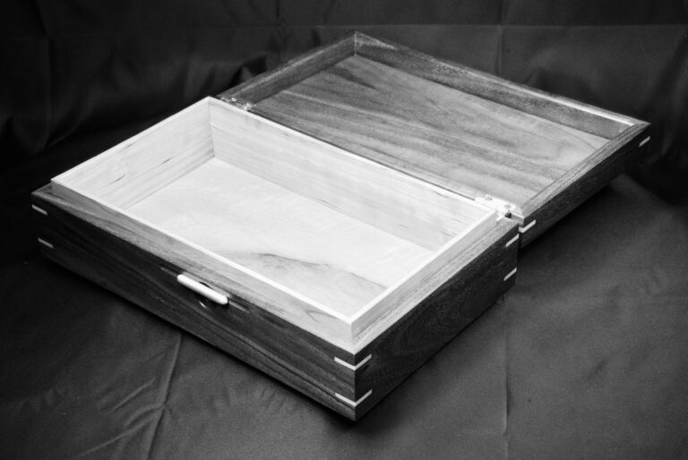 Black and white walnut and cherry display box