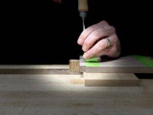 Chiseling Dovetails Portrait Style