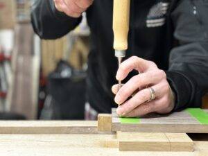 Premium Quality, Timeless Craftsmanship - Chiseling Dovetails